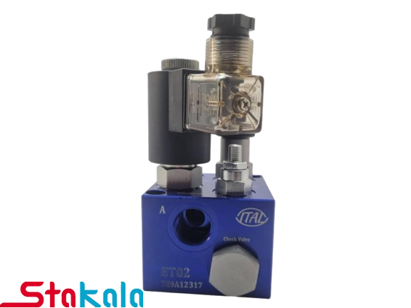 شیر هیدرولیک کنترل کننده بالابر هیدرولیک تک بوبین با دبی ۲۰ لیتر در دقیقه