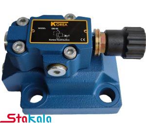 فشارشکن (Relief valve) بلوکی مکانیکی korea سری DB- سایز 1/2 -3/4-1-1/4