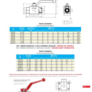 FERRO شیر ربع گرد فولادی هیدرولیک page 0002