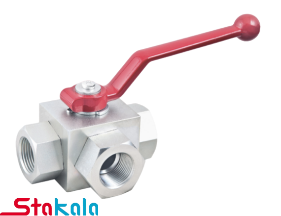 شیر ربع گرد سه راهی L هیدرولیک برند Ferro سری BV3L