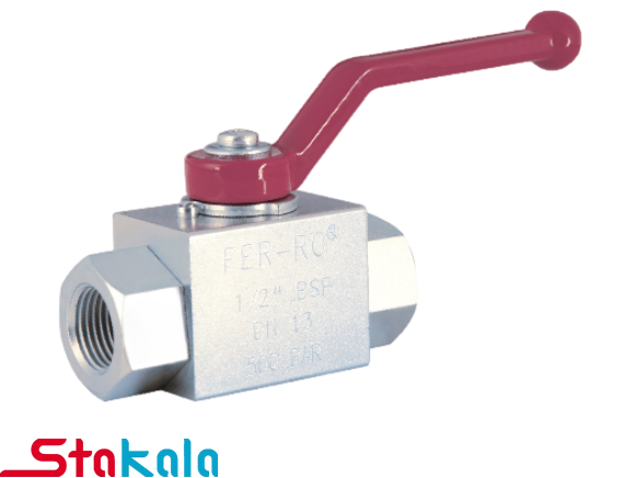 FERRO شیر ربع گرد فولادی هیدرولیک