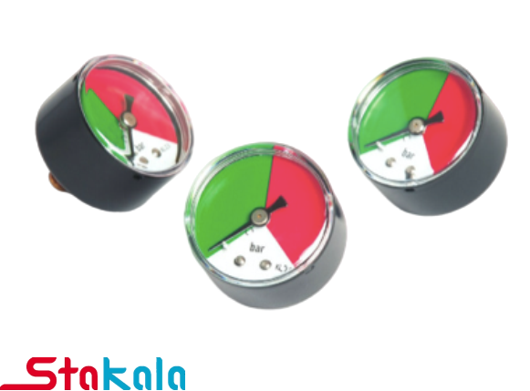 گیج صفحه ۴ سانت رزوه پشت ۴ بار رنگی