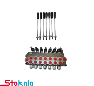 شیر هیدرولیک دستی ، هفت دسته برگشت فنر 1/2 100L برند (AKON (KVM-16L
