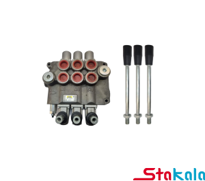 شیر هیدرولیک دستی ، سه دسته برگشت فنر 1" (160L) برند GMS