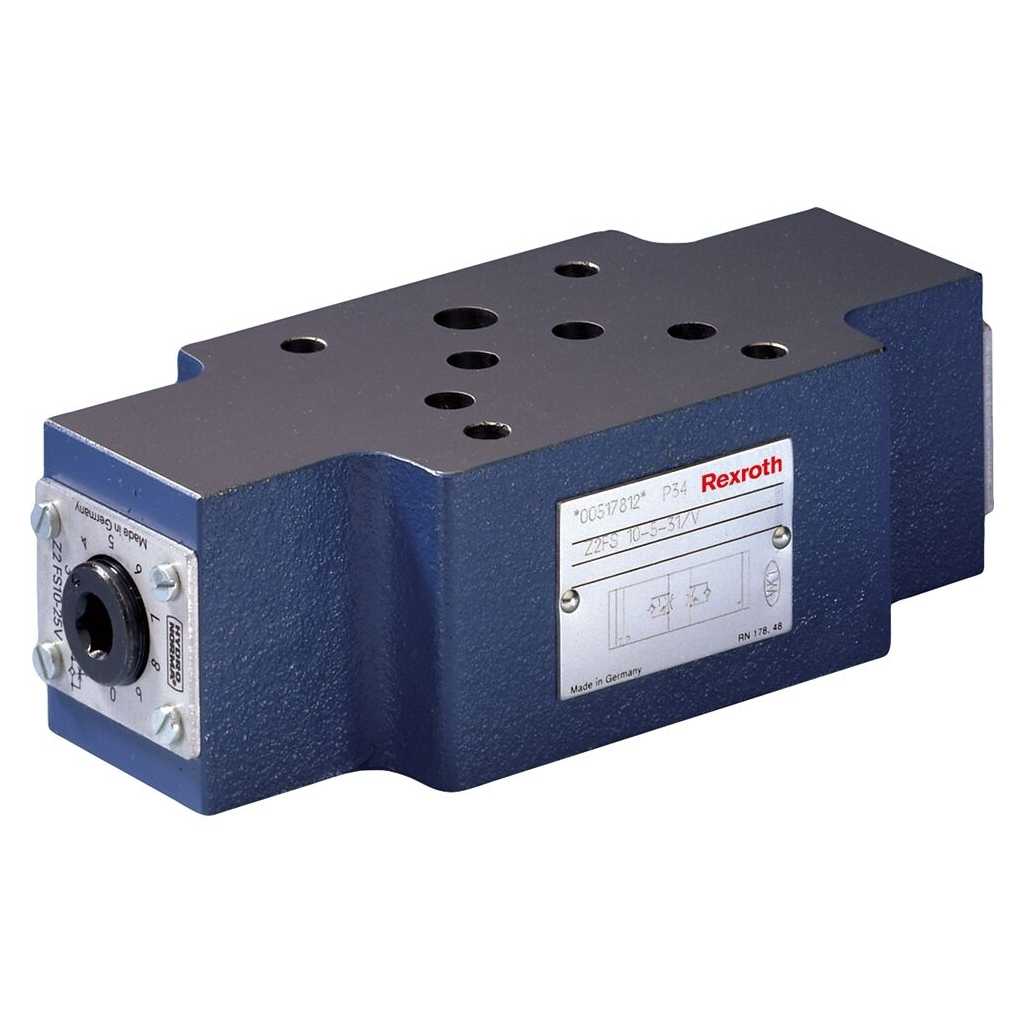Rexroth-z2fs10-5-3x-v فلو کنترل زیرشیری (مدولار) A-B کنترل سایز 3/8(NG10) برند رکسروت سری Z2FS - Image 1