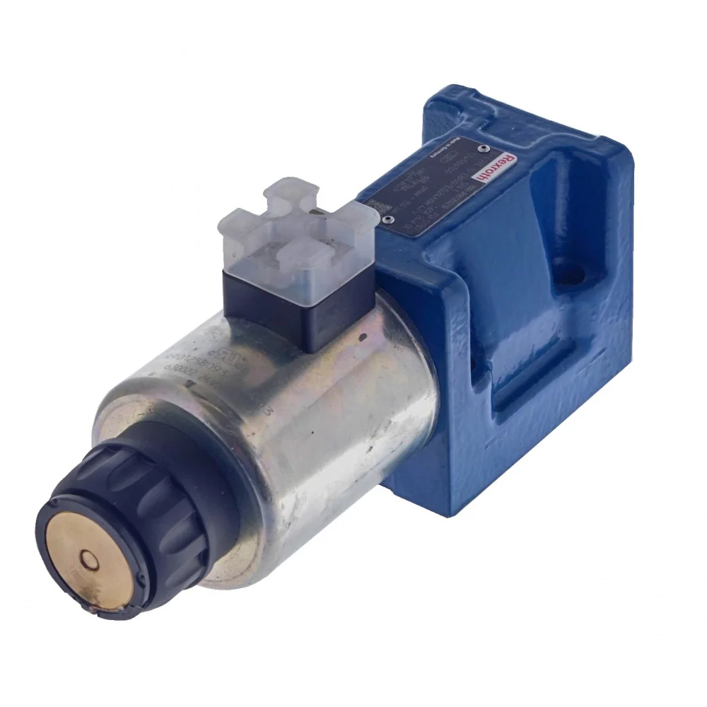 rexroth-4we10d شیر هیدرولیک برقی کنترل جریان 4/2 تک بوبین ۲۴ ولت (سایز ۳/۸) NG10 Cetop5 سری WE برند رکسروت - Image 1
