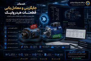 خدمات جایگزینی و معادل‌یابی قطعات هیدرولیک